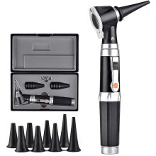 3x Otoscope With Led, Portable Handheld Ear Check Magnifier With 8 Caps And 1 Storage Case For Doctor Nurse Adult Kid Dog Cat Pet