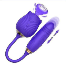 (I) Roses Mantinghua 3rd Generation Double Tongue Licking Vibration Telescopic Vibrating Egg Female Free Shipping