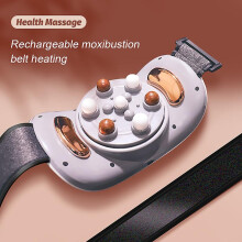 Automatic Abdominal Massager with Heating Waist Belt - Moxibustion Rub, Premium Material, Innovative Design, Rubbing Therapy for Abdomen