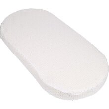 Baby Bassinet Mattress With 100% Breathable Cover, Waterproof Linning Rattan Oval Bassinet Pad, Hypoallergenic, Non-toxic, Safer, Hypoallergenic, For