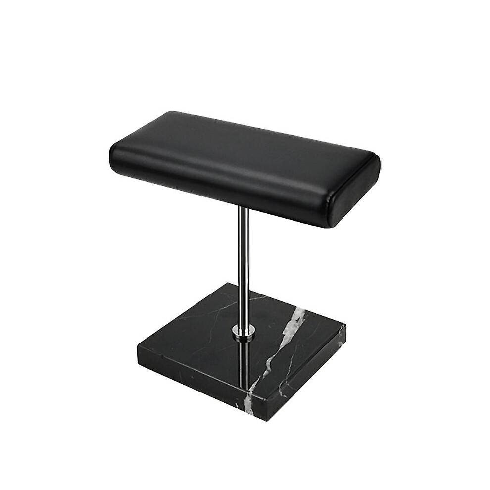 Black Marble Base Watch Stand Silver Color Metal Rod Display Props Bracelet Jewelry Lengthen Placem