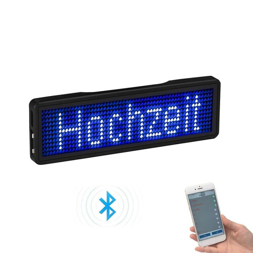 Bluetooth Led Name Badge Rechargeable Light Sign Diy Programmable Scrolling Message Board Display Led,type 5 2