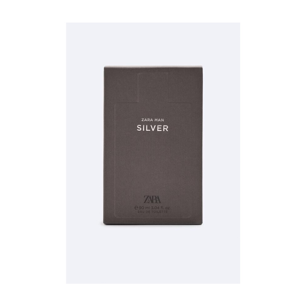 Zara Silver For Men Man Eau De Toilette Edt Fragrance Perfume 90 Ml