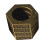 (Bronze, Hexagon) Hexagon Retro Magic Ring Personalized 4-finger Ring Multifunctional  Outdoor Climbing Emergency 1