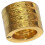 (Gold, Round) Hexagon Retro Magic Ring Personalized 4-finger Ring Multifunctional  Outdoor Climbing Emergency 1