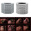 (Silver, Hexagon) Hexagon Retro Magic Ring Personalized 4-finger Ring Multifunctional  Outdoor Climbing Emergency 3