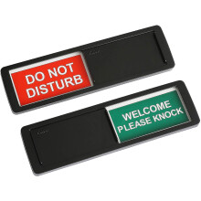 Kryc Open Closed Sign, Open Signs Privacy Slide Door Sign Indicatorblack-do Not Disturb Sign