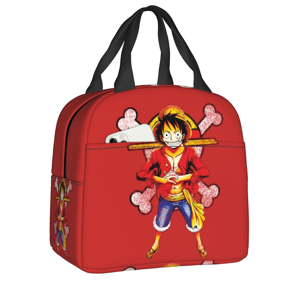 Custom Anime One Pieces Lunch Bag Women Thermal Cooler Insulated Lunch Boxes For Adult Office