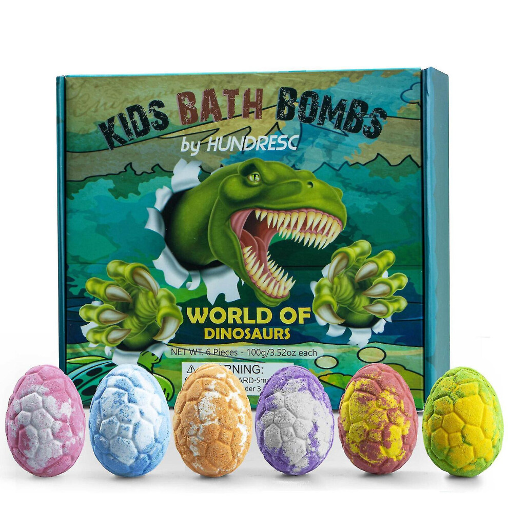 Dinosaur Bath Bomb Set For Kids With Surprise Toys - 6pcs/box Easter Gift