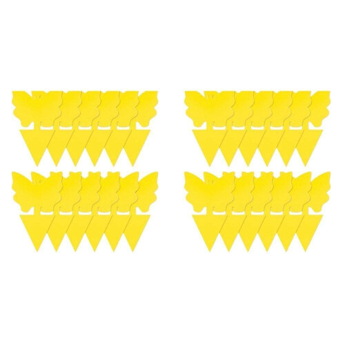 60pcs Dual-sided Yellow Fly Sticky Pest Control Traps For Mosquitos