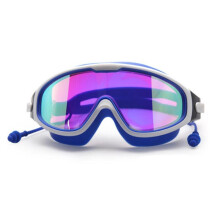 (Blue) Adult Swimming Glasses Diving Goggles Waterproof And Anti Fog Hd Colourful