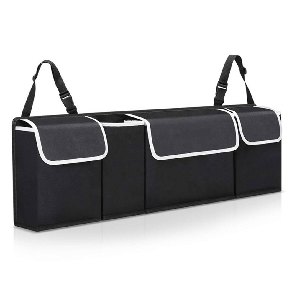 Deluxe Car Backseat Trunk Organizers, Car Trunk Tidy Storage Bags With Lids For 4814699178645