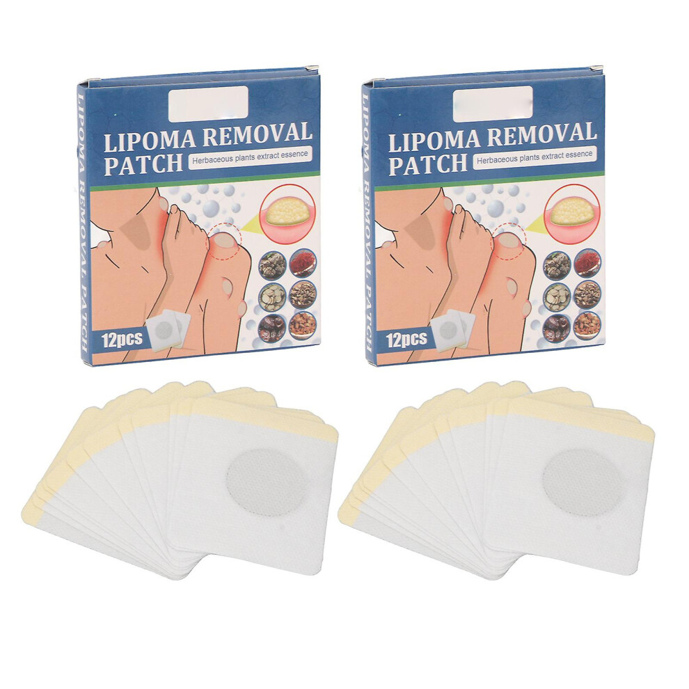 24pcs Lipoma Lumps Removal Patch Herbal Deep Penetration Lymphatic Drainage Patch For Fibroids