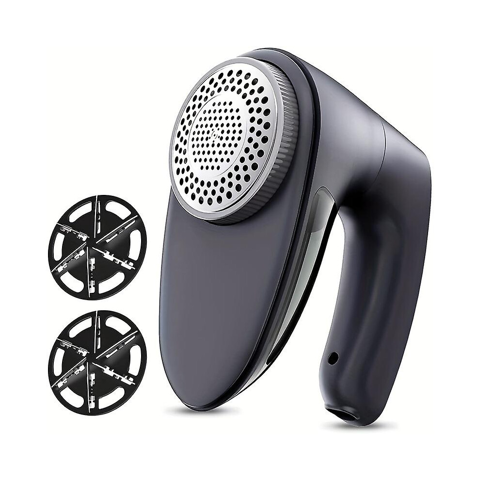 Fabric Shaver, Rechargeable Lint Remover With 6-blades And Electrostatic Brush, Effectively And Quickly Remove Fuzz For Clothes, Sweater, Couch, Blank