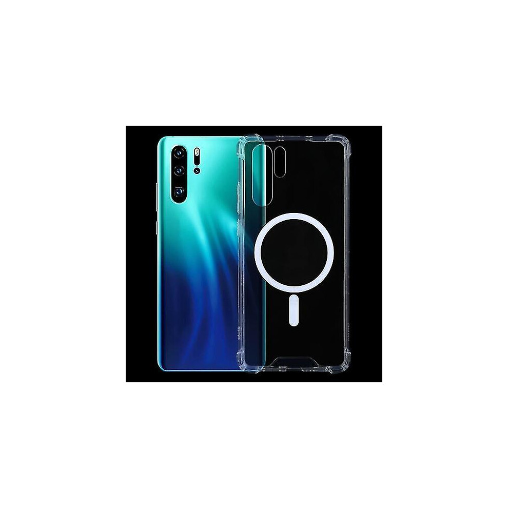 For Huawei P30 Pro Magsafe Case Clear Four-corner Airbag Shockproof Pc   Tpu Case