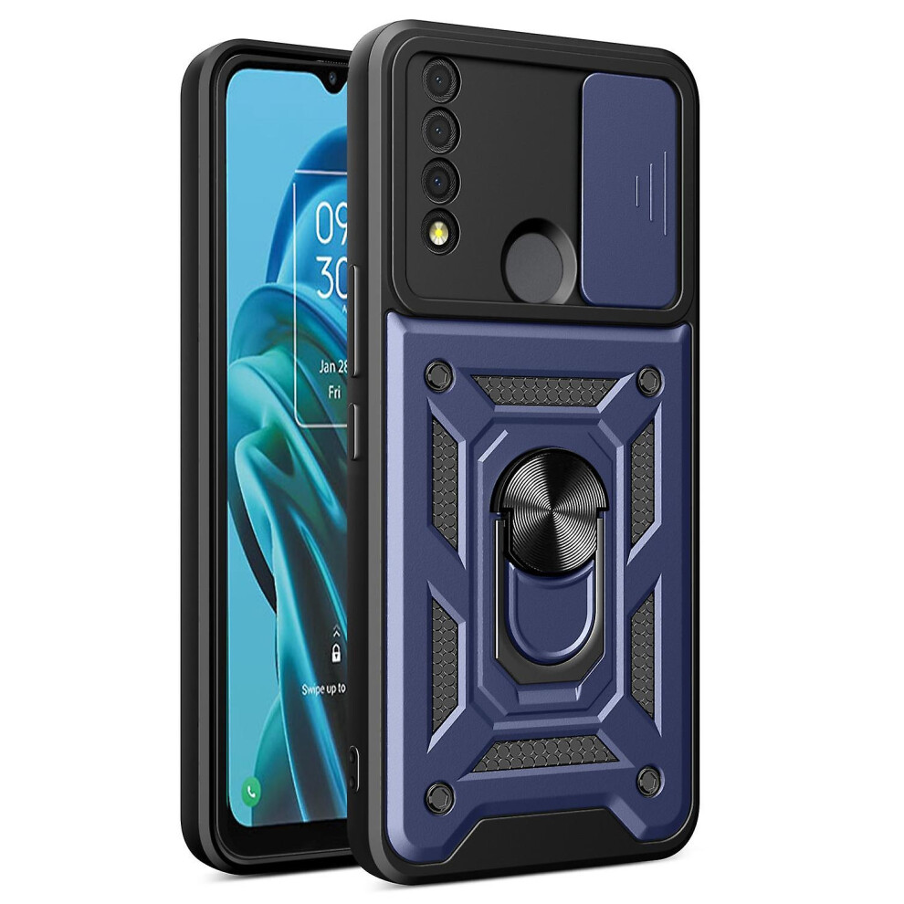 For TCL 30 XE 5G Slide Lens Protection Cover Shockproof Kickstand Phone Case Shell