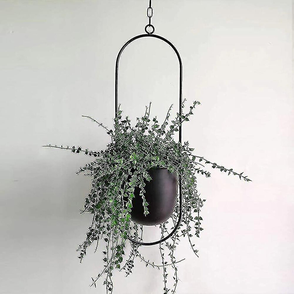 Hanging Planter Black Metal Hanging Planter Hanging Planter 16cm Hanging Planter Wall Hanging Plant Succulent Garden Outdoor Indoor