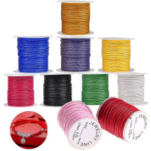 Bracelet Cords, Multicolor Cotton Thread, Braided Nylon Thread Cord, 10 Rolls Nylon Cords For Bracel