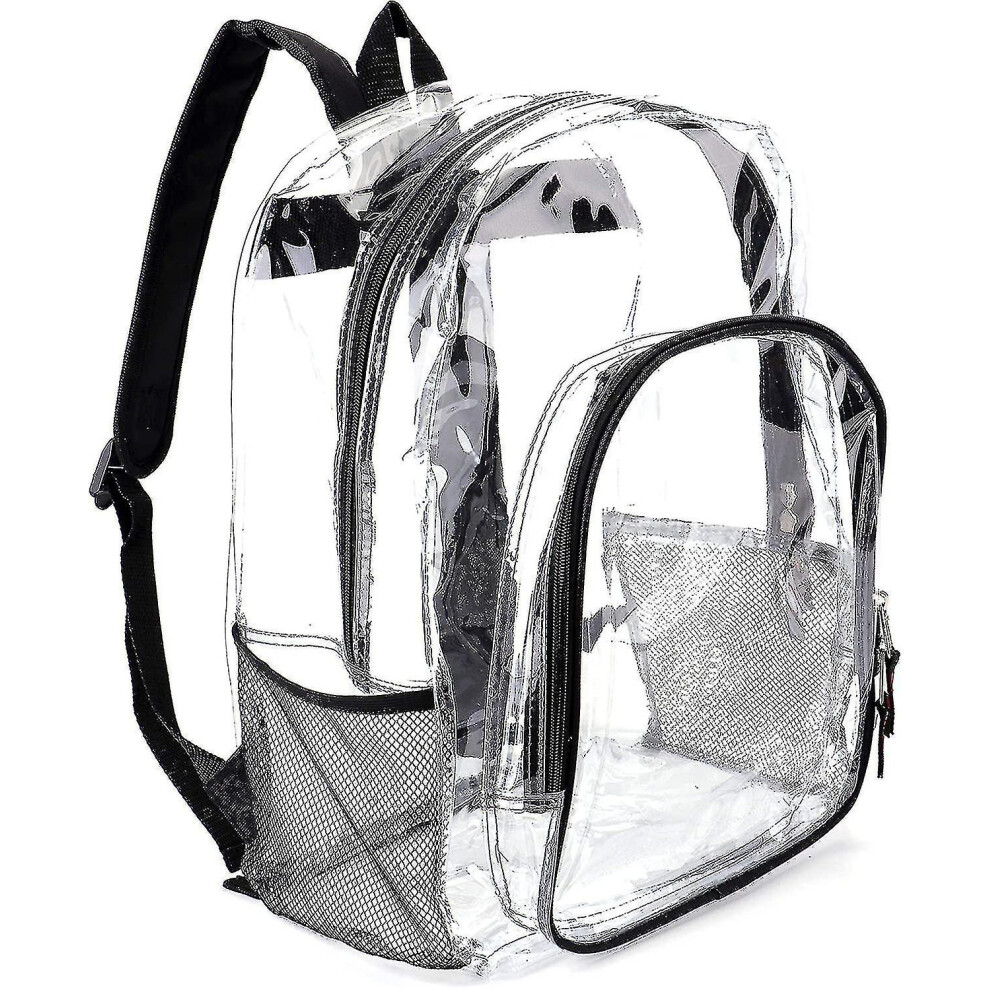 Heavy Duty Transparent Clear Backpack See Through Backpacks For School,sports,work,stadium,security Travel College