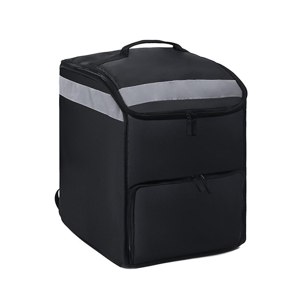 Insulated Food Delivery Bag Large Thermal Pizza Delivery Bag Cup Holder Waterproof Insulated Commercial Catering Food Warmer Delivery Bag Backpack