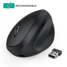 Jelly Comb 2.4ghz Wireless Mouse For Laptop Rechargeable Ergonomic Vertical Pink Mouse Optical Mice With 3 Adjustable Dpi