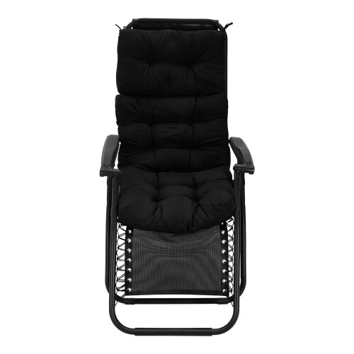 Living And Home (Black) Adirondack Patio Chair Cushion 2