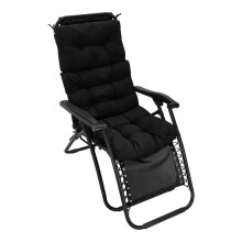 (Black) Adirondack Patio Chair Cushion
