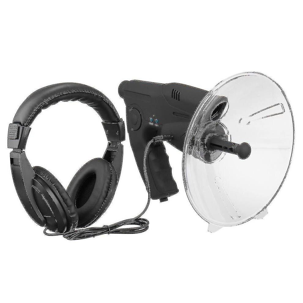 Long Range Parabolic Microphone Monocular X8 Bionic Ear For Birds Listening Telescope 200m
