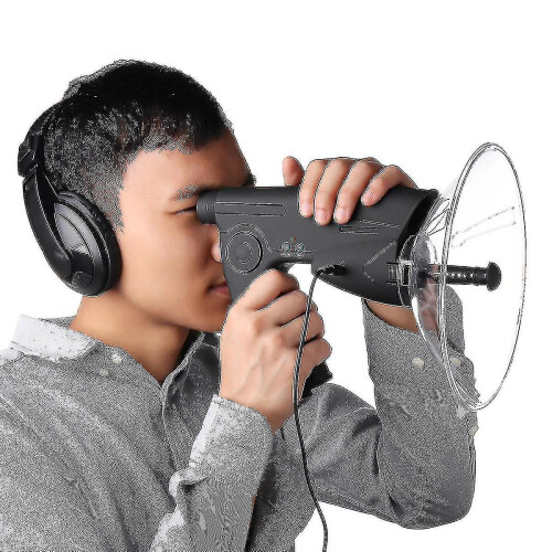 Long Range Parabolic Microphone Monocular X8 Bionic Ear For Birds Listening Telescope 200m 2