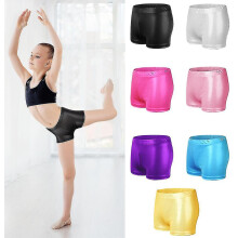 (Black, 130cm) Girls Gymnastics Shorts Ballet Gymnastics Shorts