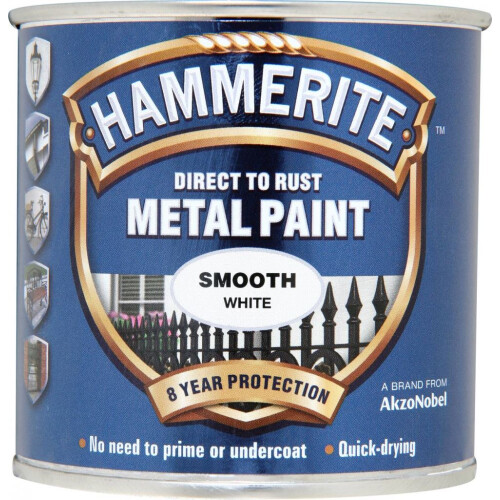 Hammerite Hammerite - Metal Paint Smooth 250ml - White
