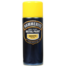 Hammerite - Metal Paint 400ml Aerosol - Smooth Yellow