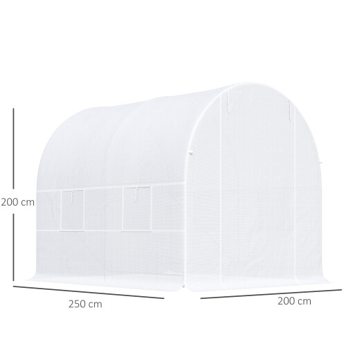 Outsunny Outsunny Greenhouse Solid Frame Walk-in Garden Grow Large Insect Poly Tunnel 1