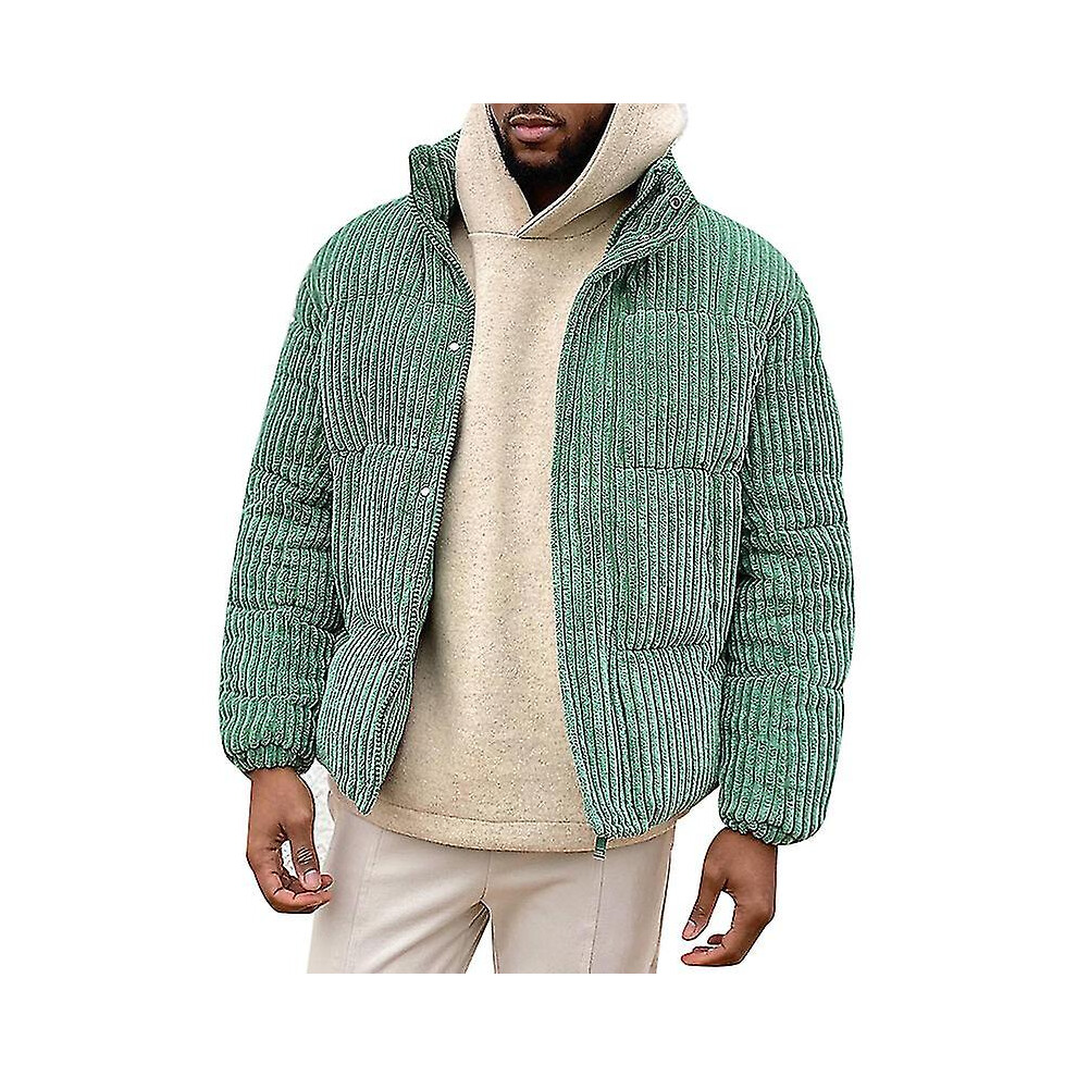Men's Winter Corduroy Puffer Jacke