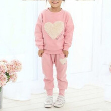 2-7 Years Girl Tracksuit Sweatshirt Tops Pants Sets