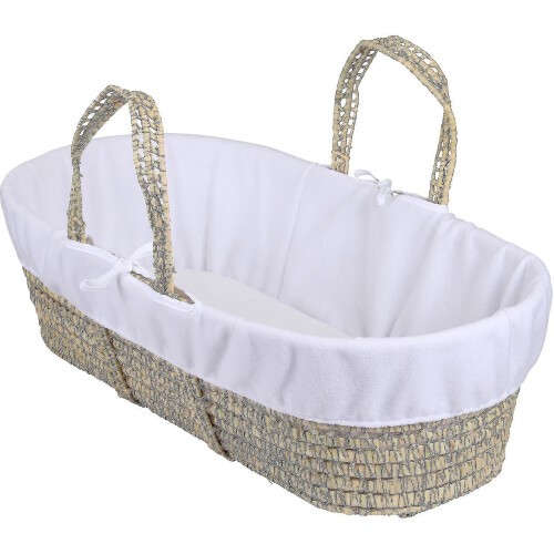 Moses Basket Fleece Liner Dressing White# Huadun
