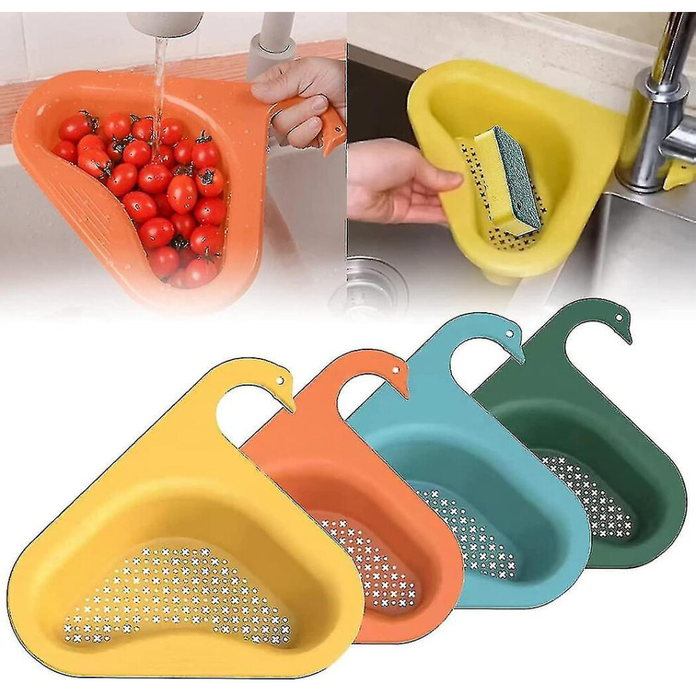 New 2023 Sink Basket, Corner Kitchen Sink Strainer Basket, Kitchen Triangle Sink Filter