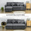 Homcom HOMCOM Corner Sofa Bed with Storage, 3 Seater Pull Out Sofa Bed, Dark Grey 3