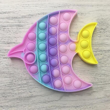 (Whale) Silicone Decompression Toys Colorful Push Bubble Fidget Sensory Toy Thinking