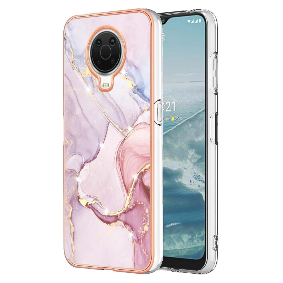 (Rose ) Marble Pattern Tpu Case For Nokia G20 / G10 Gold 6262875204837