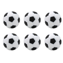 Kids Gift Table Football 6 Pieces Table Football Balls 32mm Mini Soccer Balls Replacement For Foosball Table Game Accessory