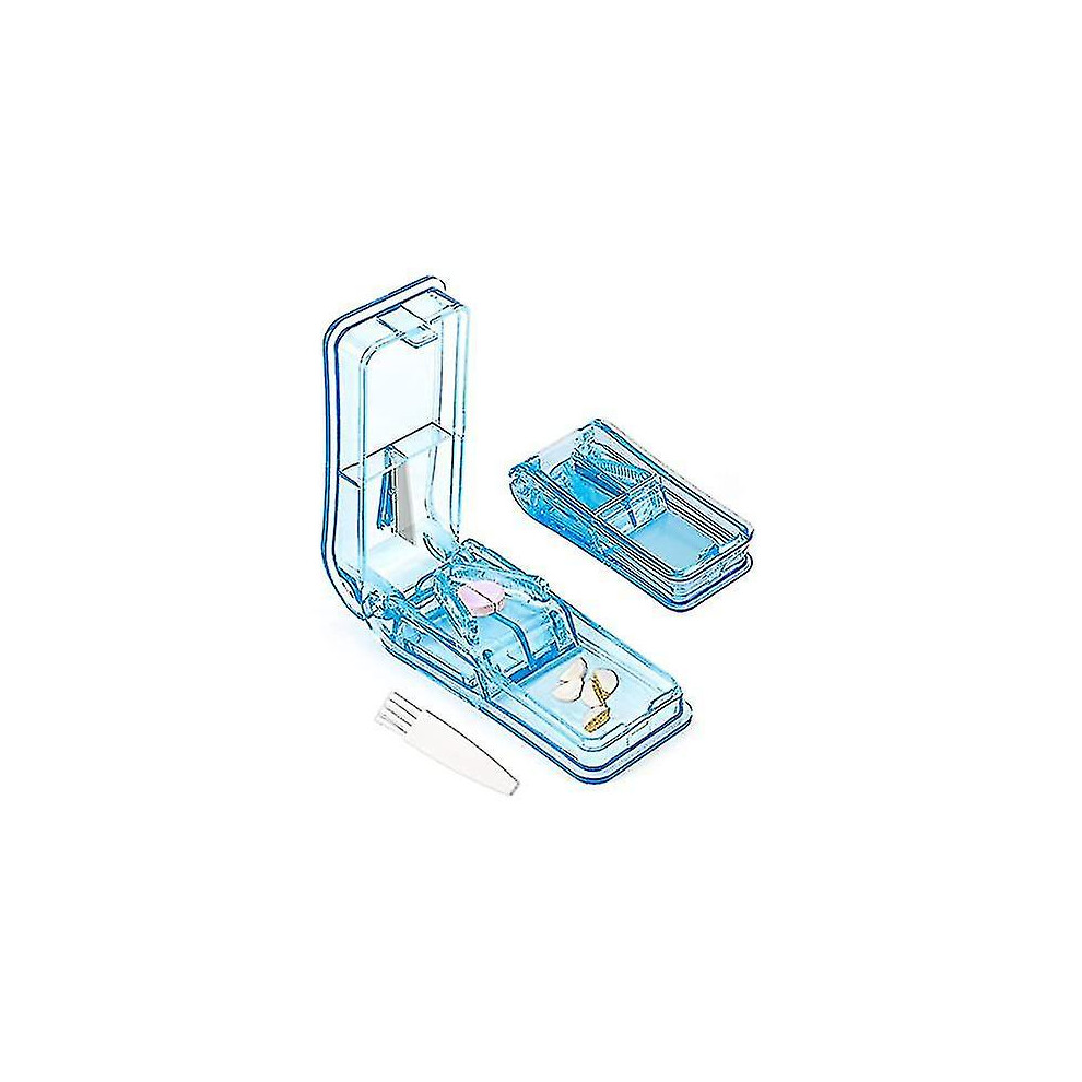 Pill Tablet Cutter For Small Or Large Pills, Pill Splitter With Blade For Pills And Tablets Cut In Half Quarter