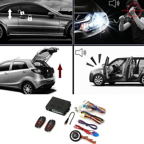 Car Ignition Switch Keyless Entry Remote Starter Engine Push Start Button Kits 2