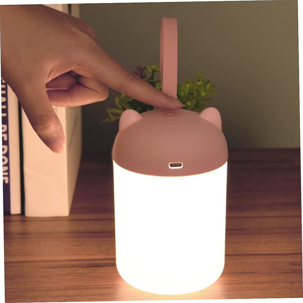 Portable Children's Night Light, Rechargeable Bedside Lamp, Portable Lantern Portable Lantern Rechargeable Tent Lantern with Cute Ear
