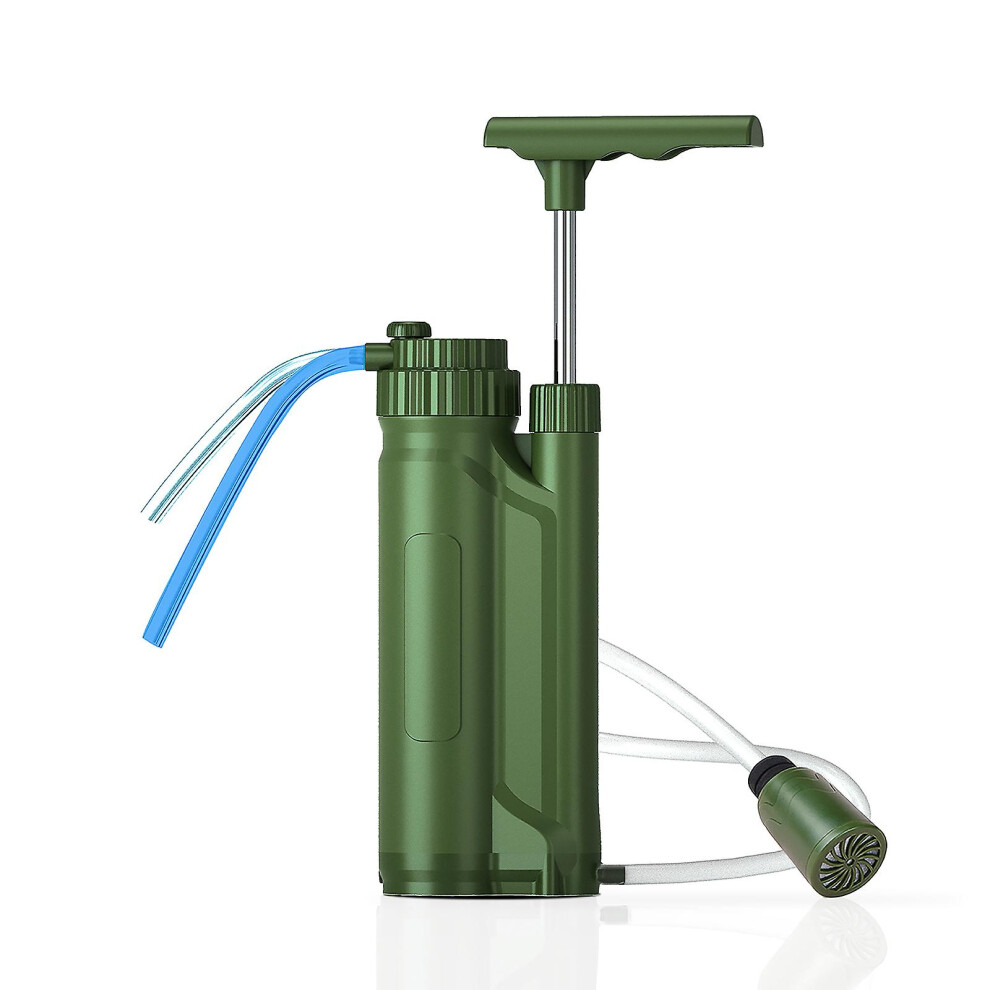 Portable Reverse Osmosis Water Filter Pump Outdoor Water Purification System Survial Gear For Camping Hiking Travel Emergency Preparedness