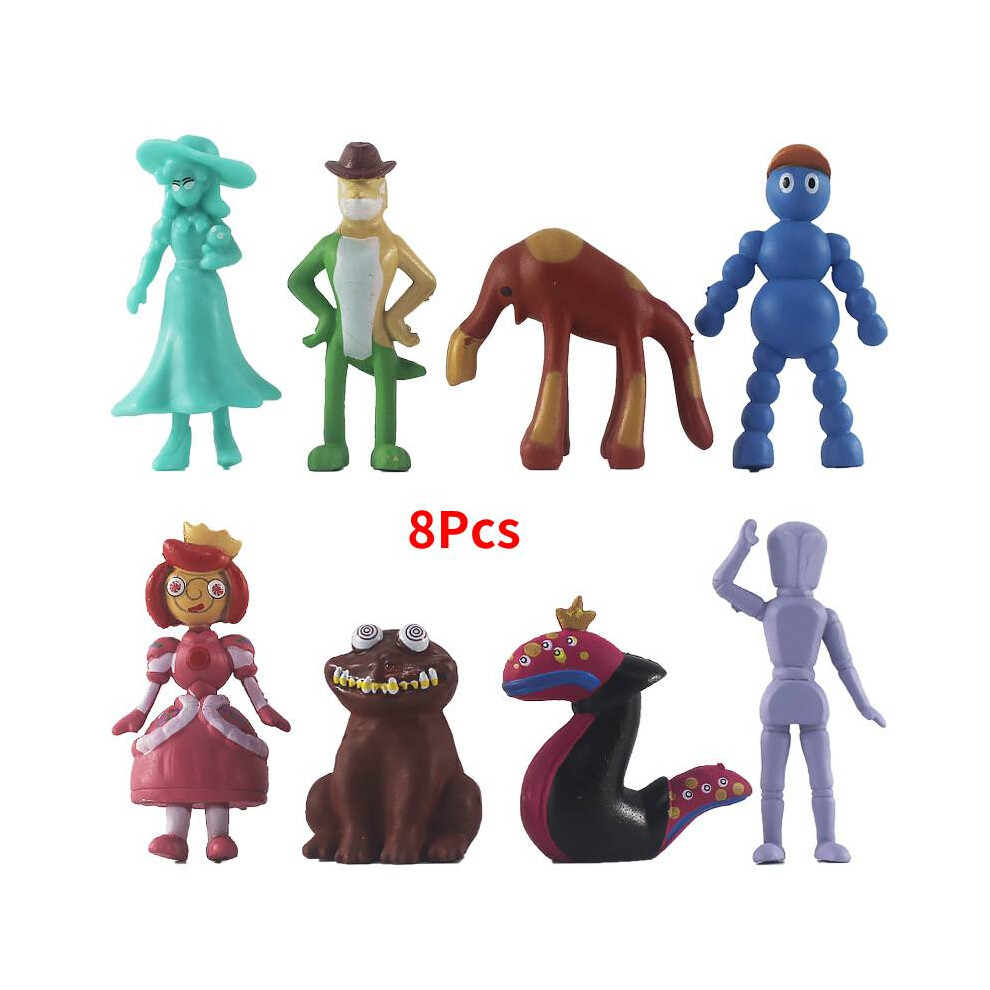 (8Pcs) Amazing The Digital Circus Model Toys Action Figure Classic  Decorative Pieces