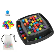 (48 capsules) Rainbow Bead Game For Kids Puzzle Magic Chess Board Game Rainbow Ball Matching Game Adult Family Toy Set