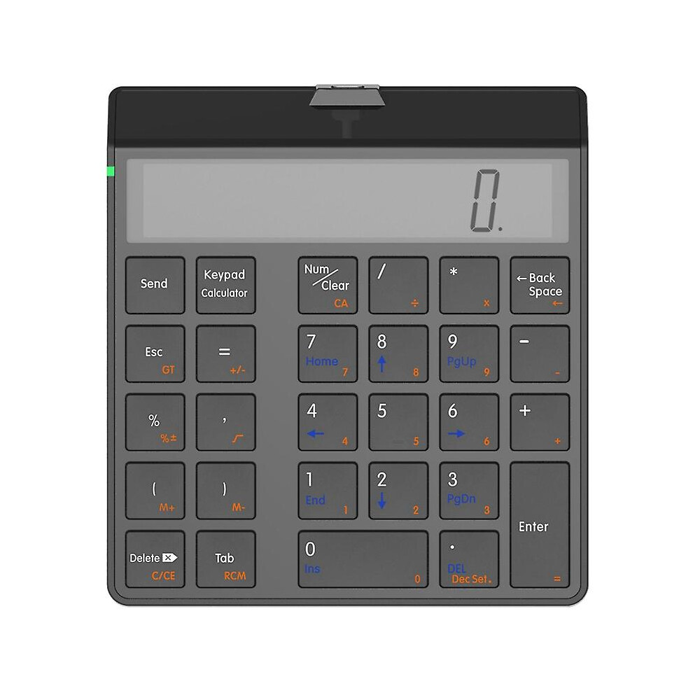 Numeric Keypad 4.0 Bluetooth Keyboard With Display Calculator Function 2 In 1 Number Pad And Calcu 3010291928492