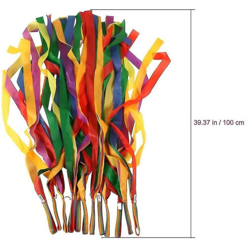 Rainbow Dance Ribbons, 12pcs Rhythm Ribbon Streamers 1