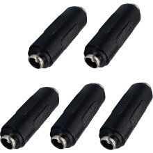 Dc 5.5mm X 2.1mm Power Adapter,barrel Power Dc 2.1mm X 5.5mm Female To Female Connector Coupler(5 Pack/female)